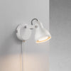 Aslak Plugged Adjustable Wall Light in White
