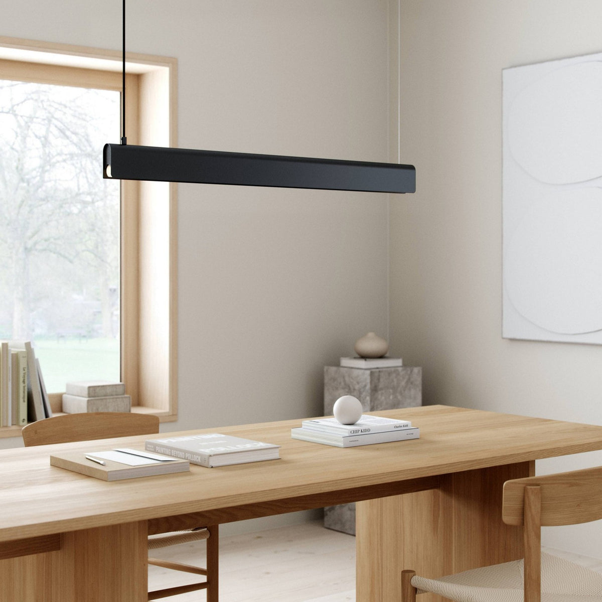 Beau 100 Linear Pendant in Black