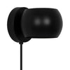 Belir Adjustable Plugged Wall Light in Black