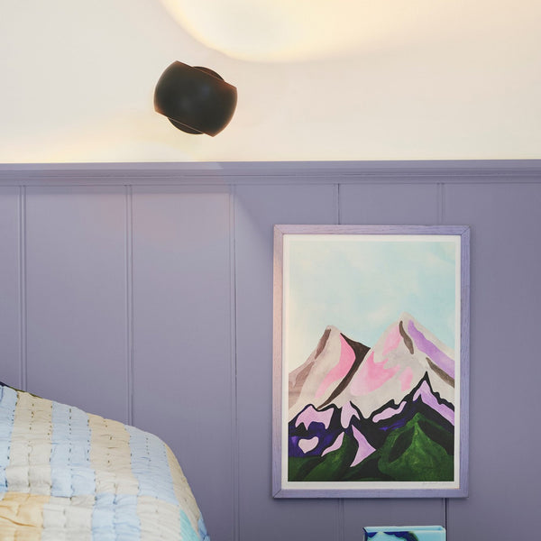 Belir Adjustable Plugged Wall Light in Black