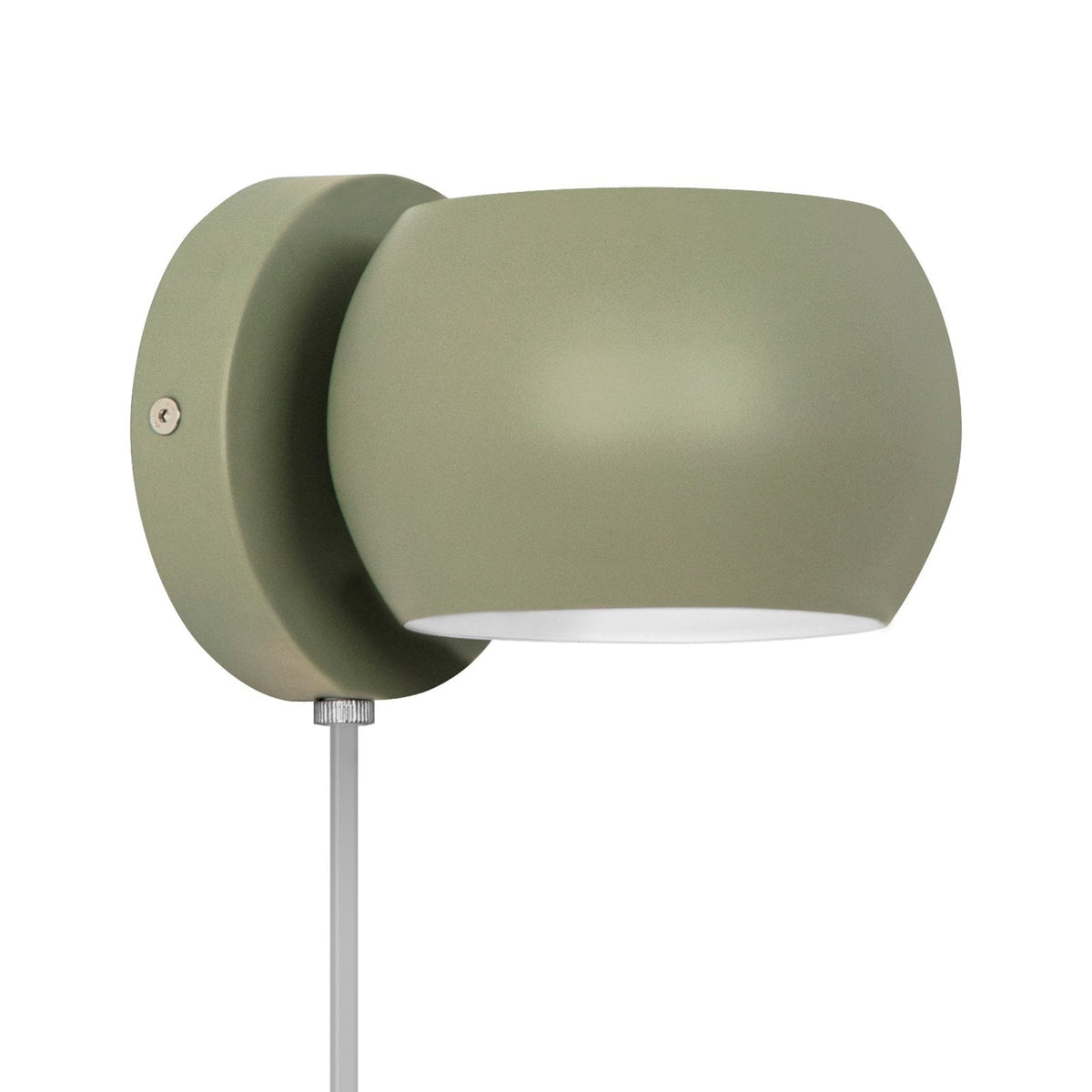 Belir Adjustable Plugged Wall Light in Dusty Green