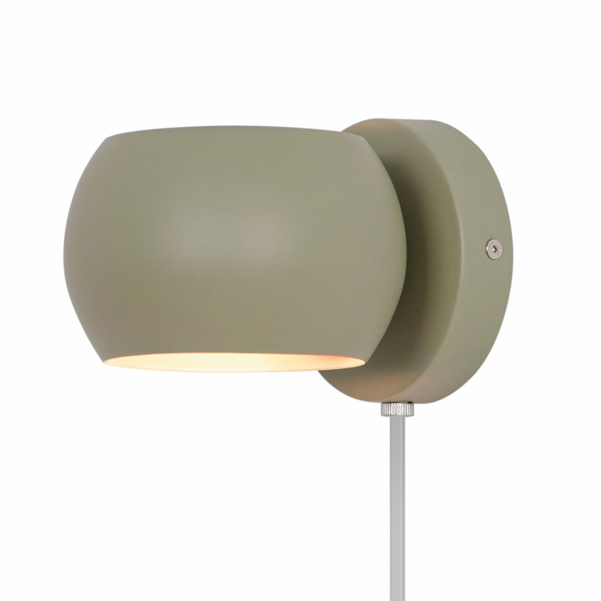 Belir Adjustable Plugged Wall Light in Dusty Green