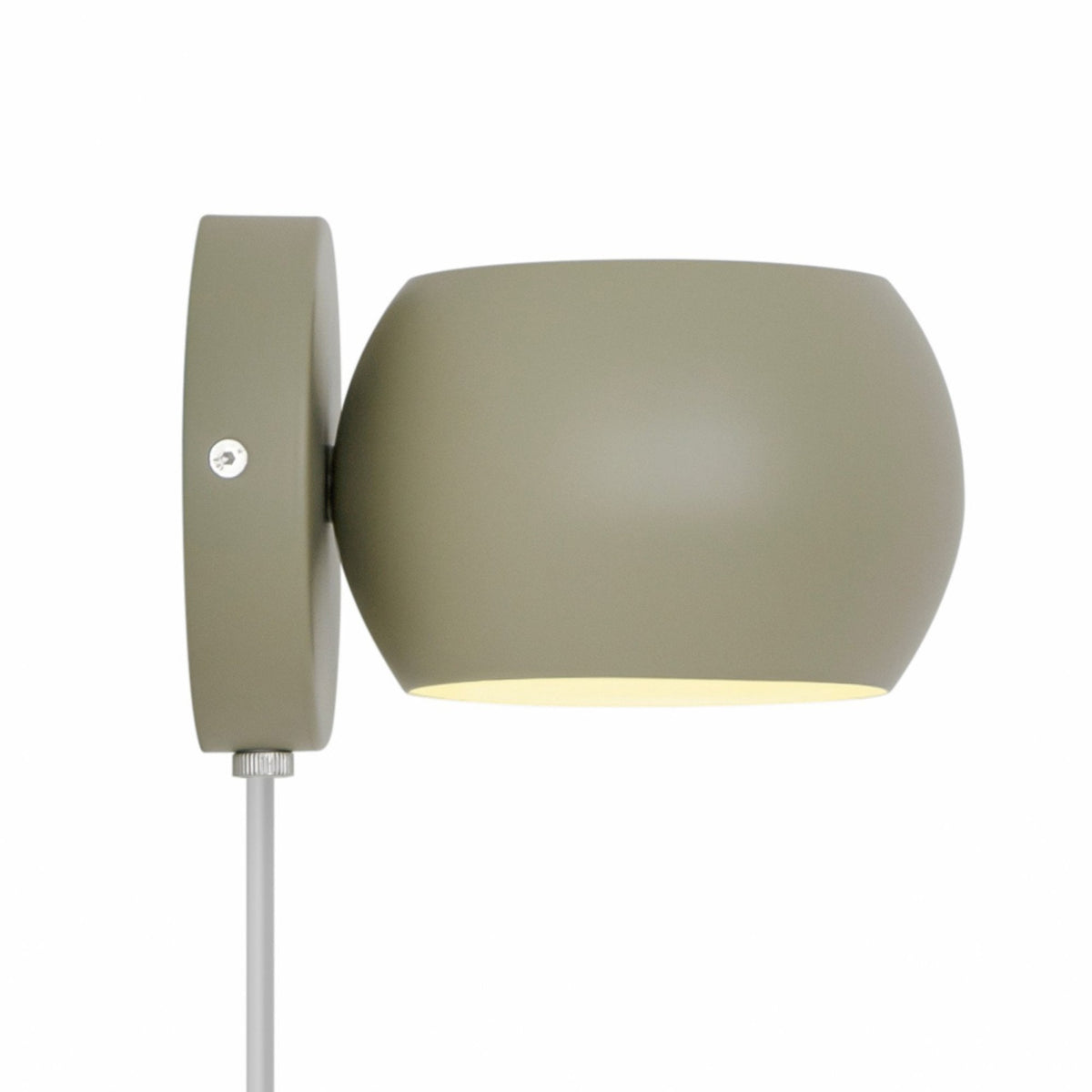 Belir Adjustable Plugged Wall Light in Dusty Green
