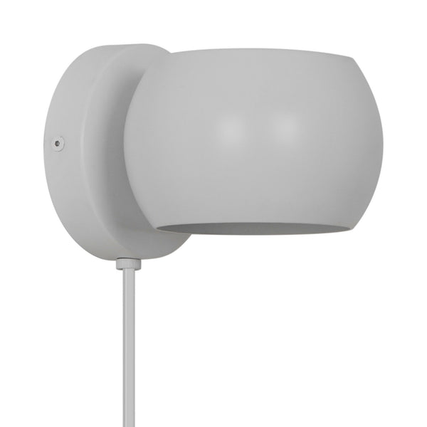 Belir Adjustable Plugged Wall Light in White