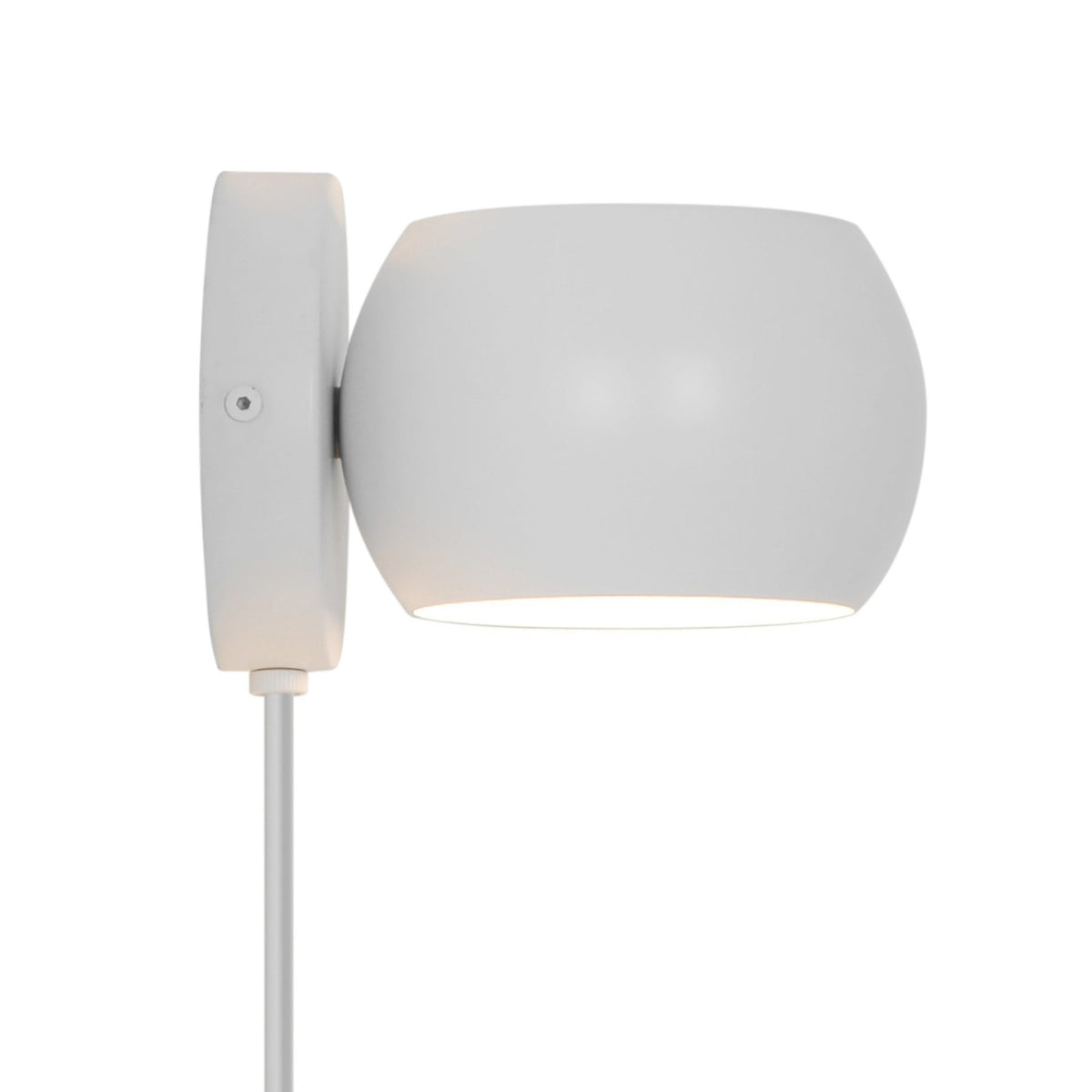 Belir Adjustable Plugged Wall Light in White