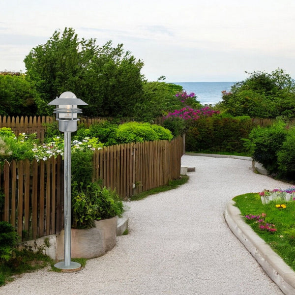 Blokhus IP54 Galvanised Coastal Bollard Light