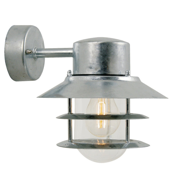Blokhus Down Galvanised Coastal Wall Light