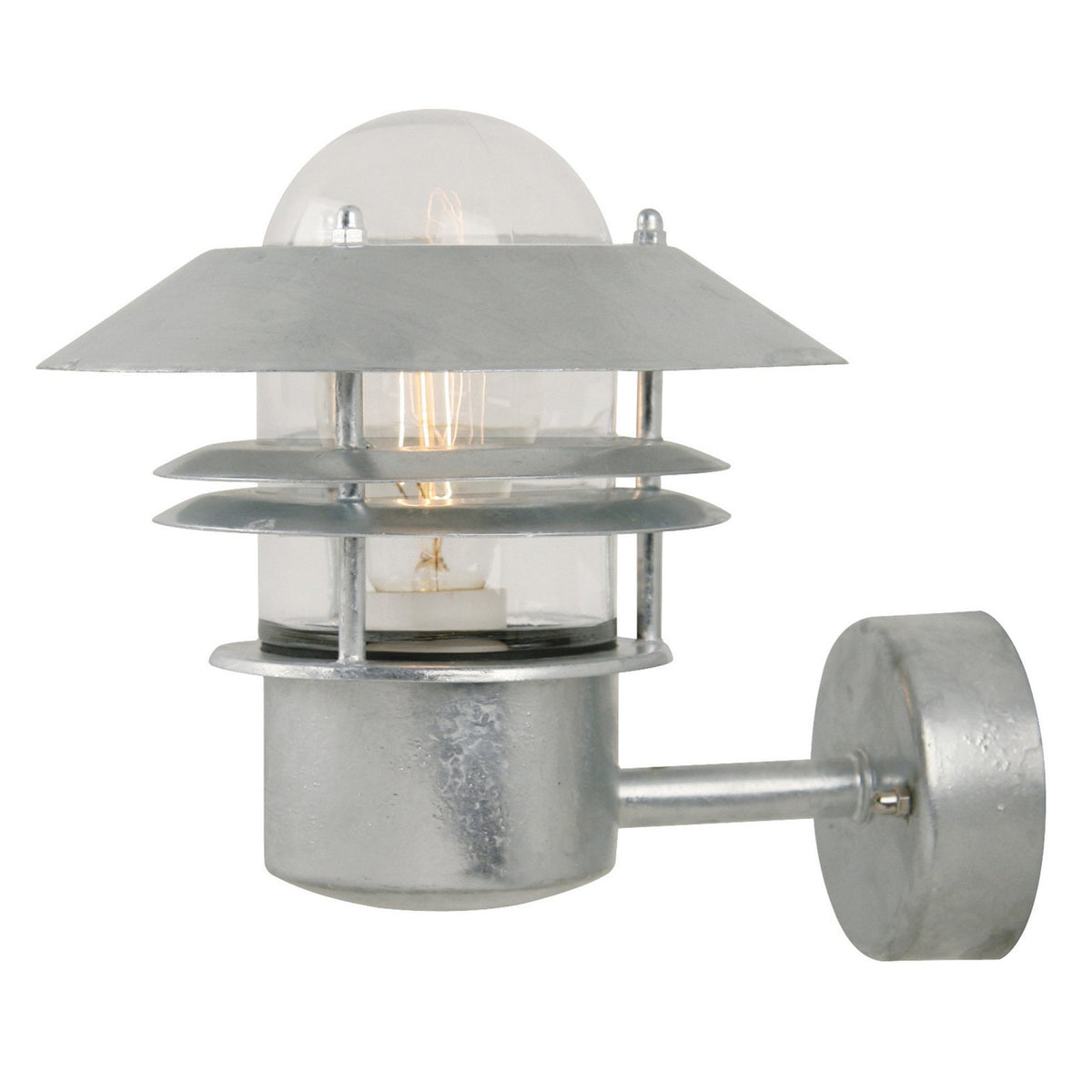 Blokhus Up Galvanized Coastal Wall Light