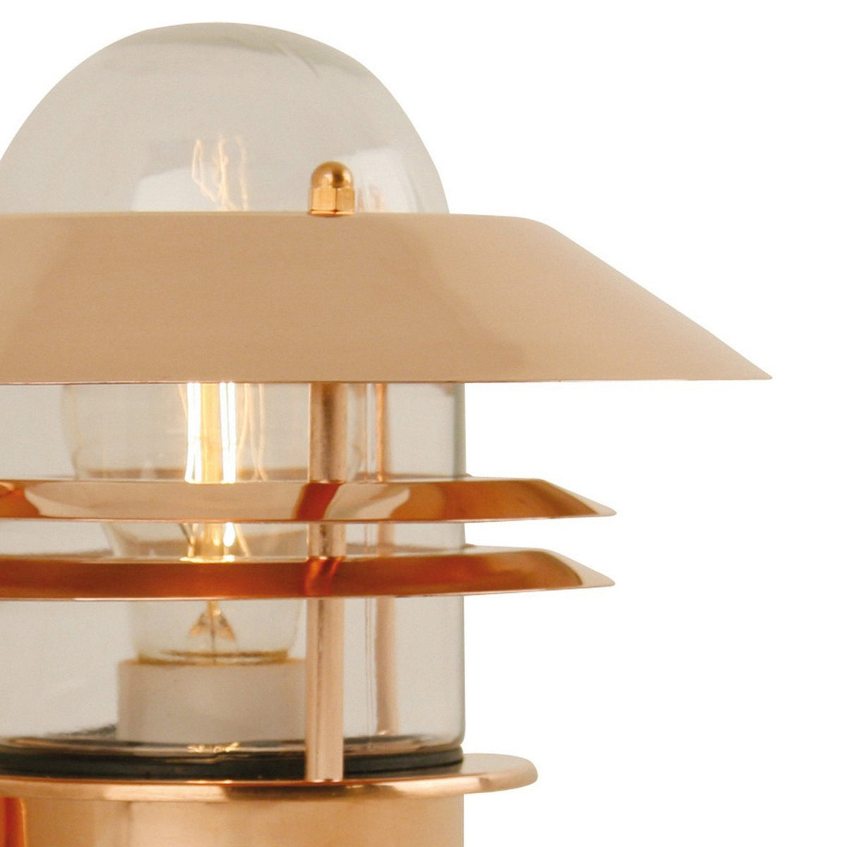 Blokhus Up Coastal PIR Wall Light in Copper