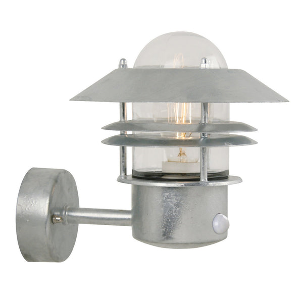 Blokhus Up Galvanized Coastal PIR Wall Light