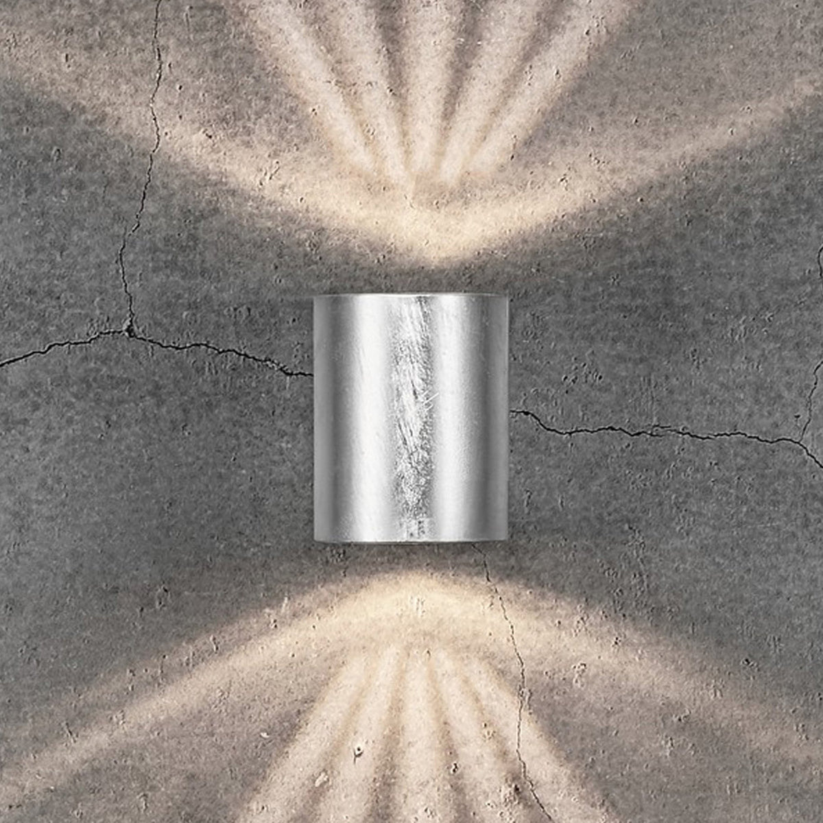 Canto 2 IP44 Coastal Up and Down Galvanized LED Wall Light
