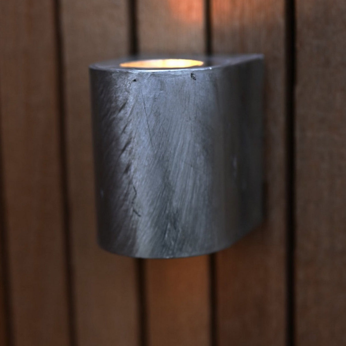 Canto 2 IP44 Coastal Up and Down Galvanized LED Wall Light