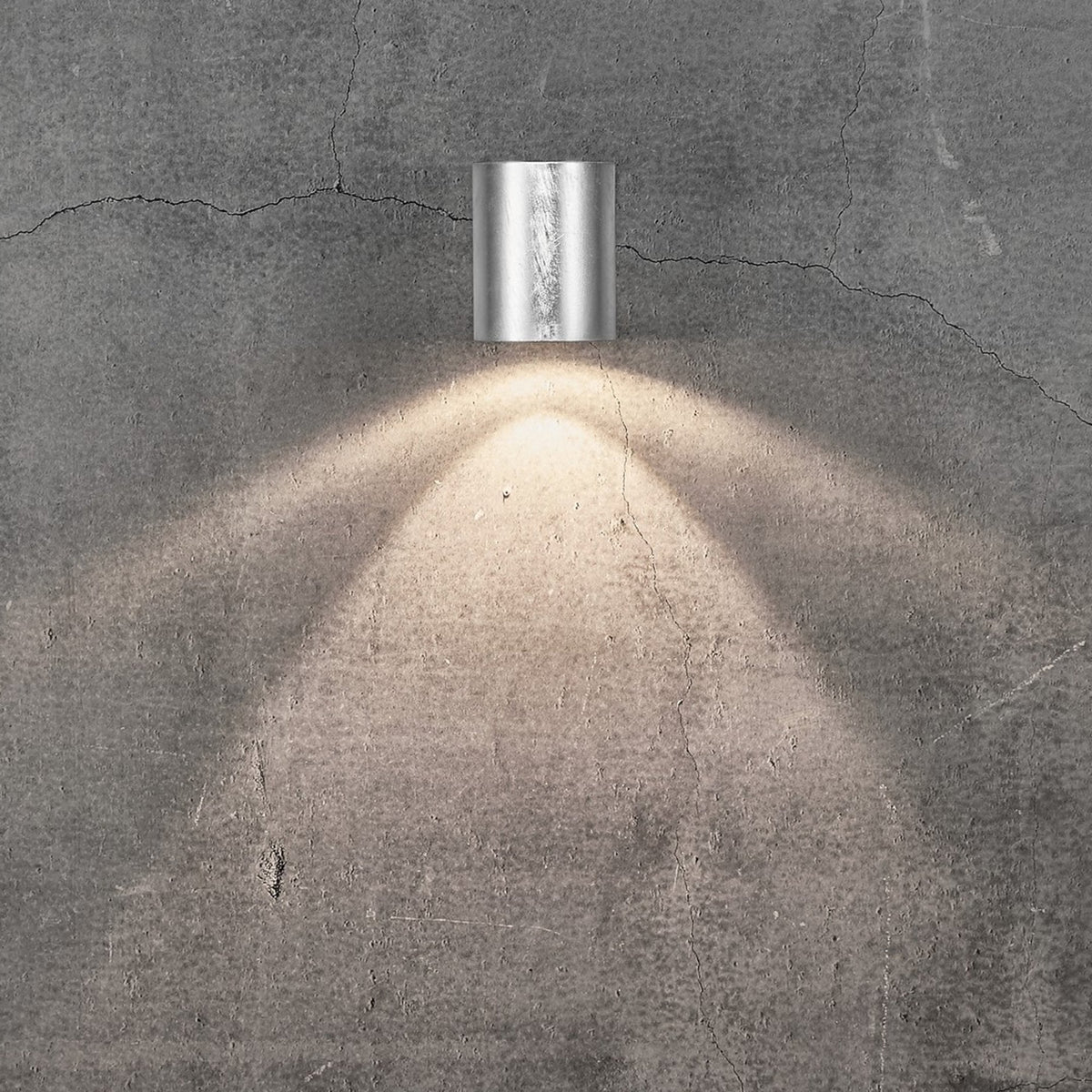 Canto 2 IP44 Coastal Up and Down Galvanized LED Wall Light