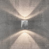 Canto Kubi 2 IP44 Coastal Up and Down Galvanized LED Wall Light