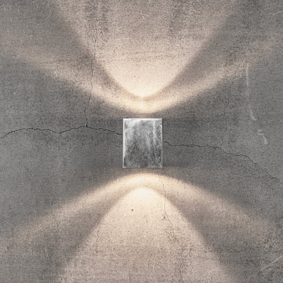 Canto Kubi 2 IP44 Coastal Up and Down Galvanized LED Wall Light