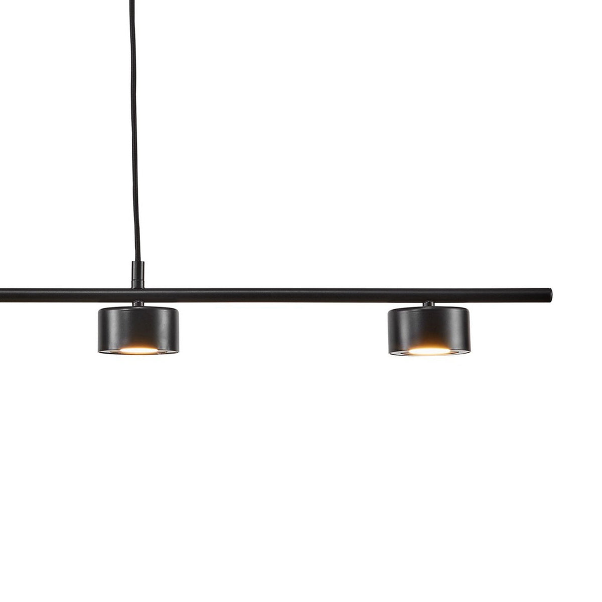 Clyde 4 Light Linear LED Pendant in Black