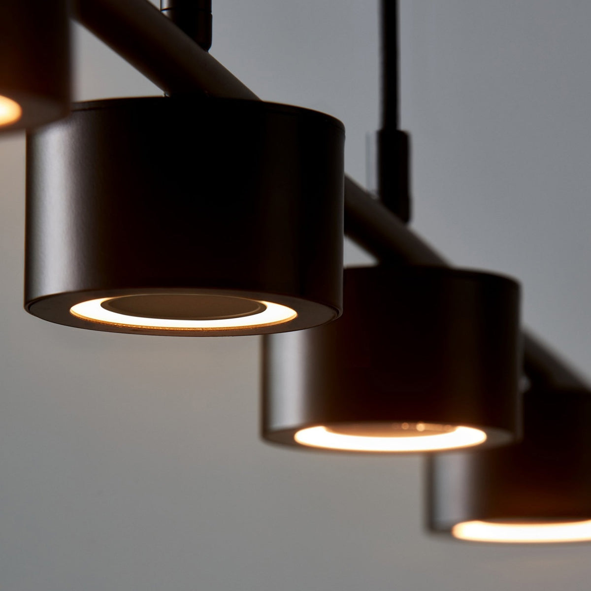 Clyde 4 Light Linear LED Pendant in Black