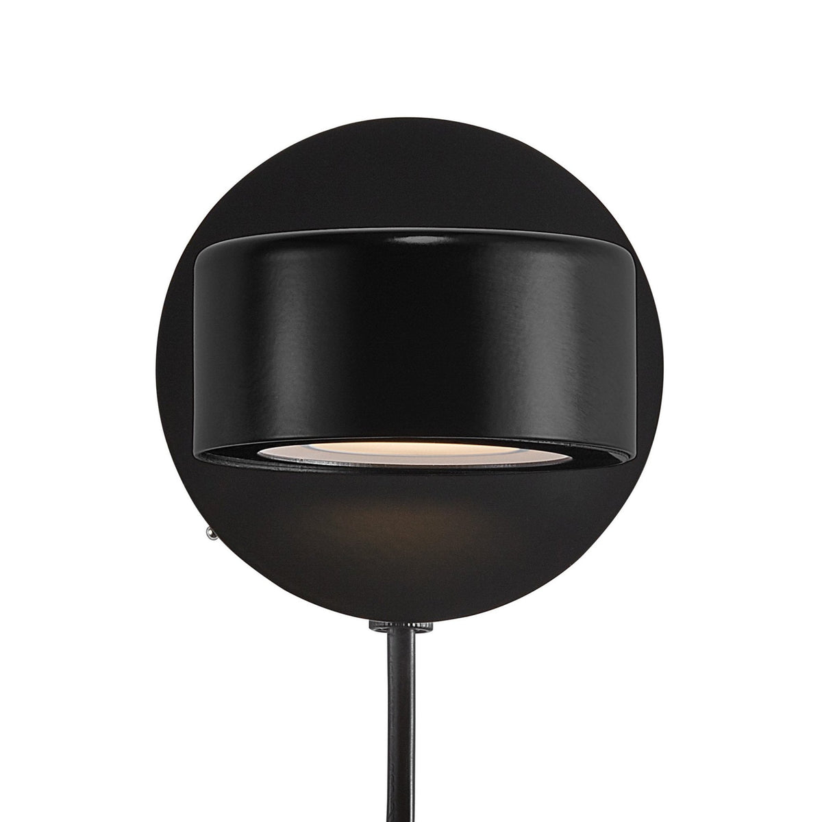 Clyde LED Plugged Adjustable Wall Light in Black