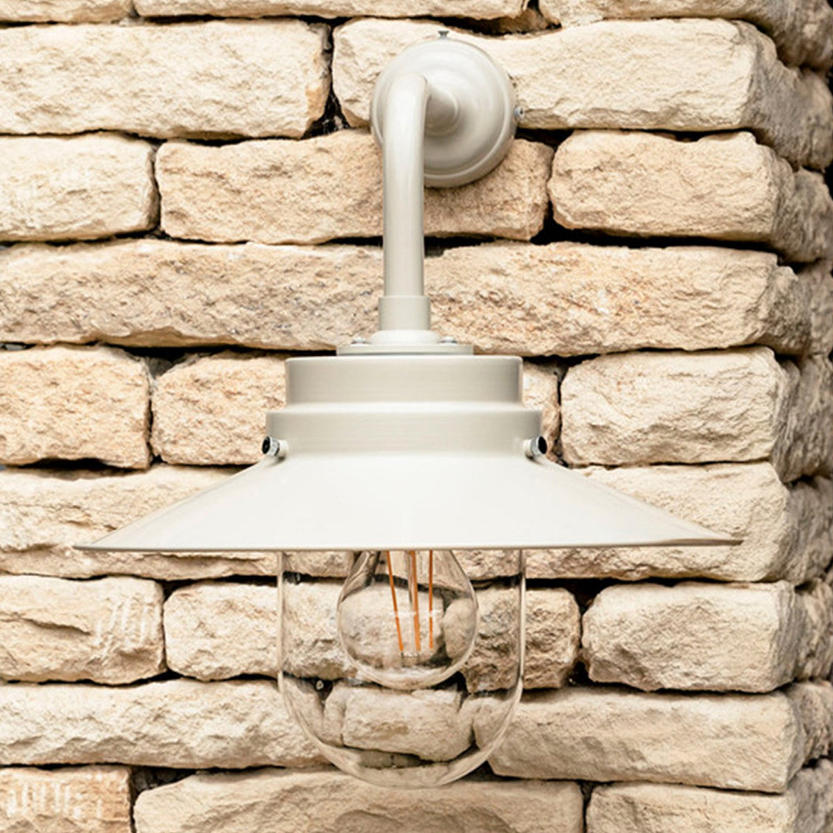Semington Wall Light in Clay Steel