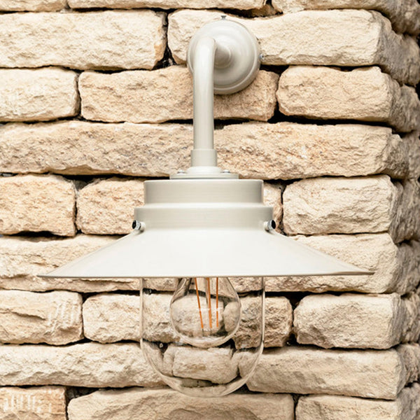 Semington Wall Light in Clay Steel