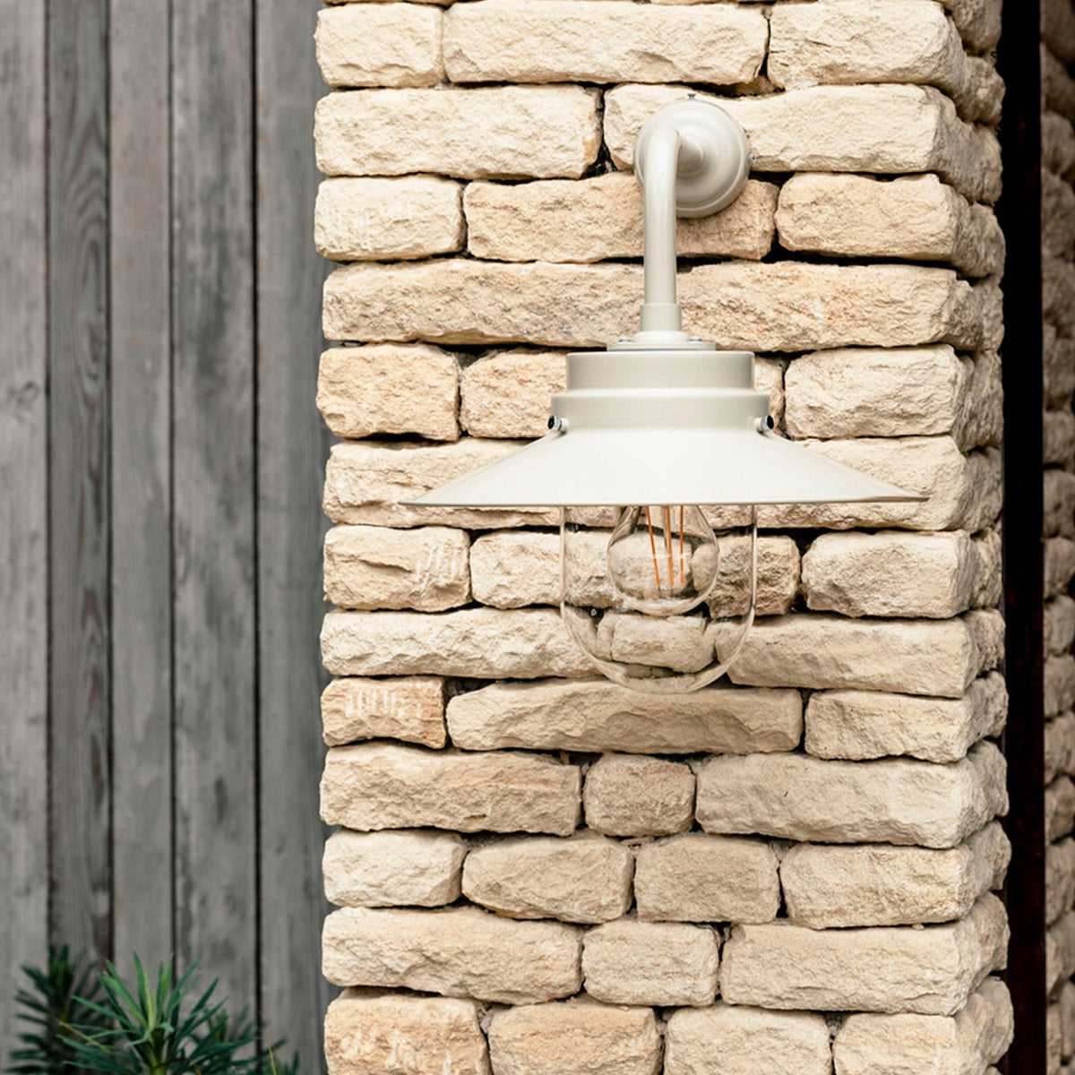 Semington Wall Light in Clay Steel