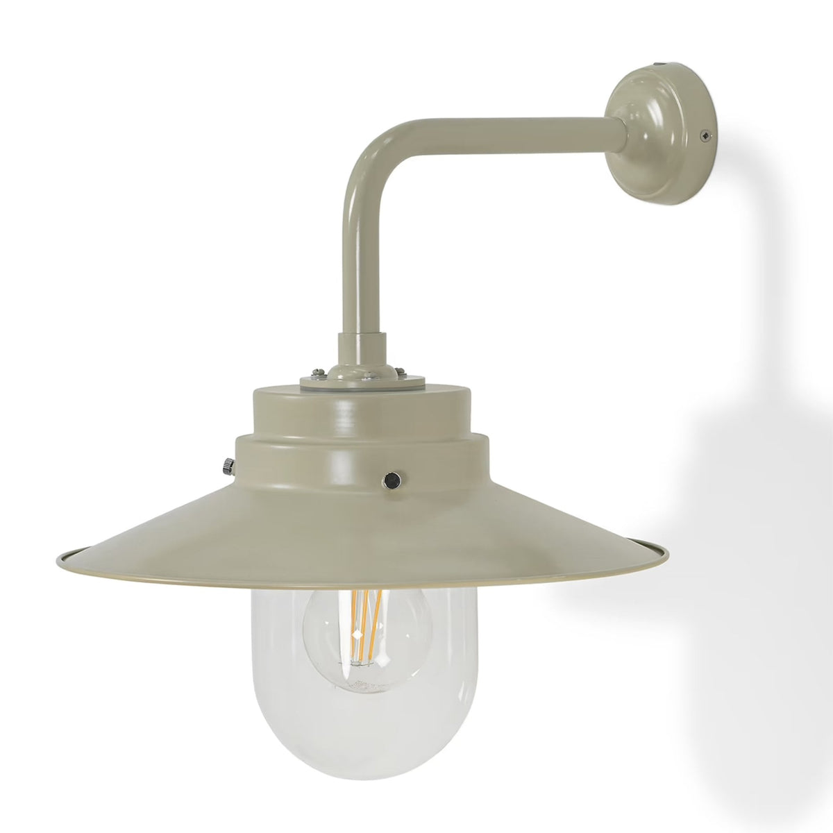 Semington Wall Light in Clay Steel