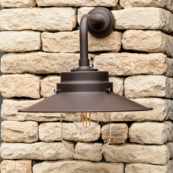 Semington Wall Light in Coffee Bean Steel