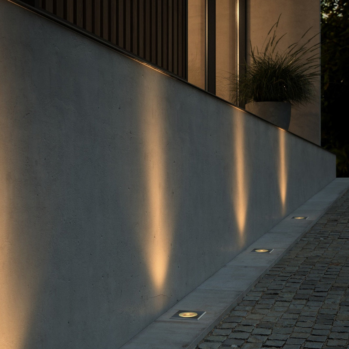 Andor Square Recessed GU10 Ground Light