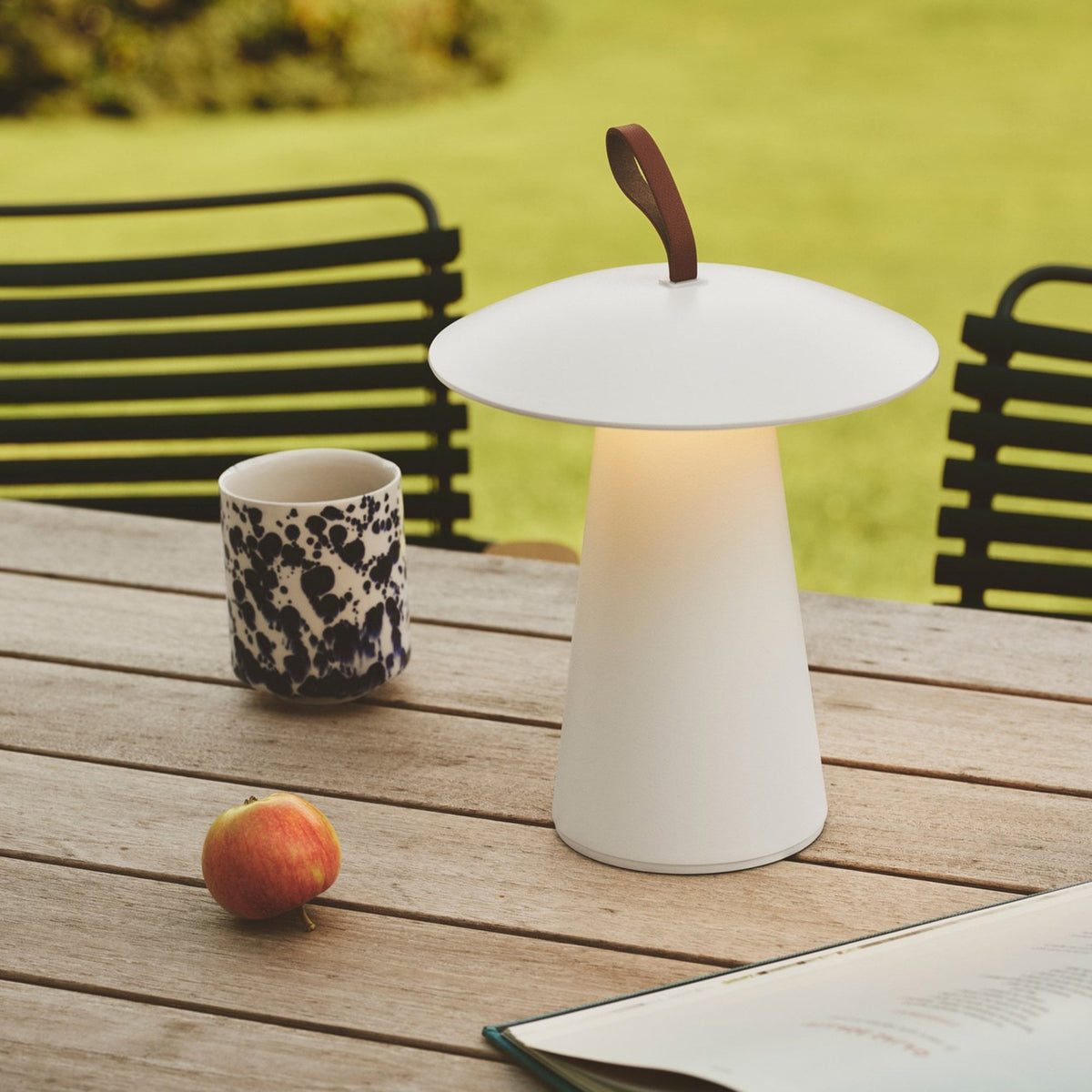 Ara To-Go Rechargeable Portable Table Lamp in White