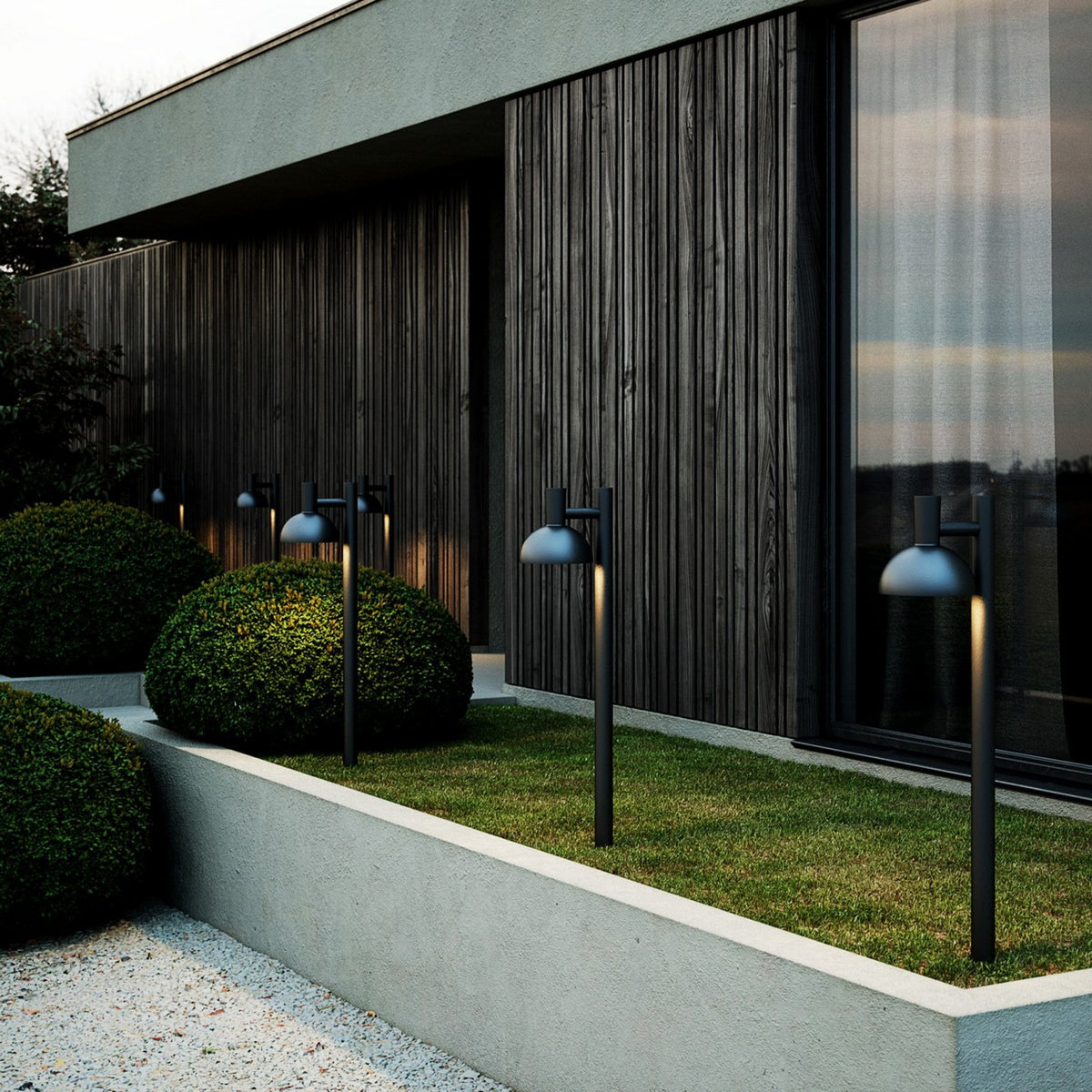 Arki 100 IP54 Bollard Light In Black