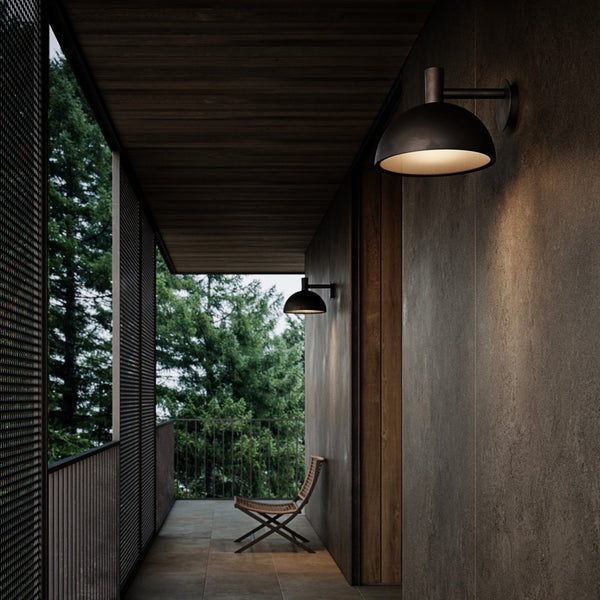 Arki 35 Outdoor Wall Light in Black