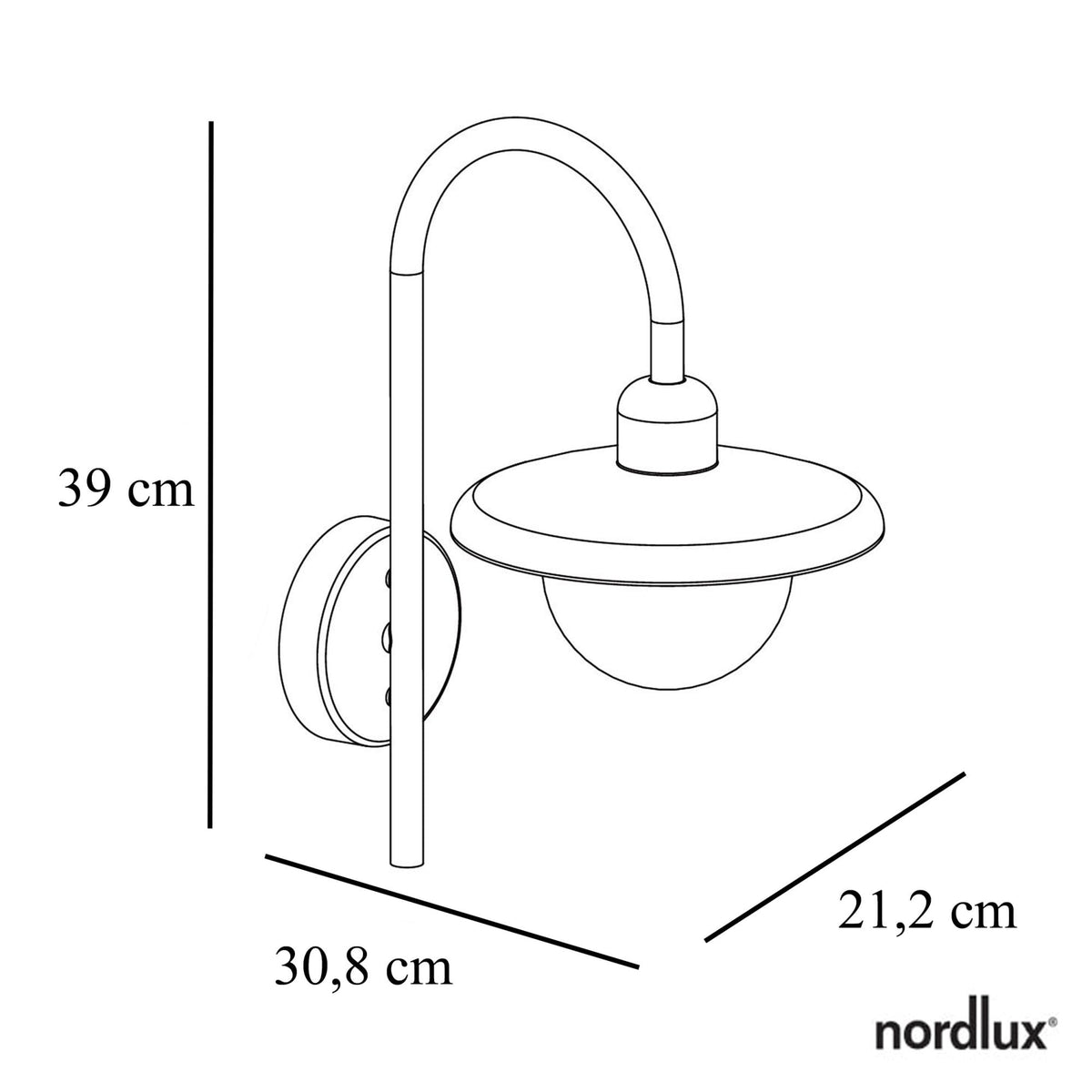 Berlo Outdoor IP44 Wall Light In Black