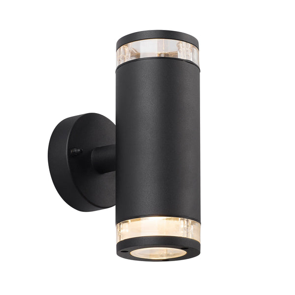 Birk Outdoor Up and Down IP44 Wall Light in Black