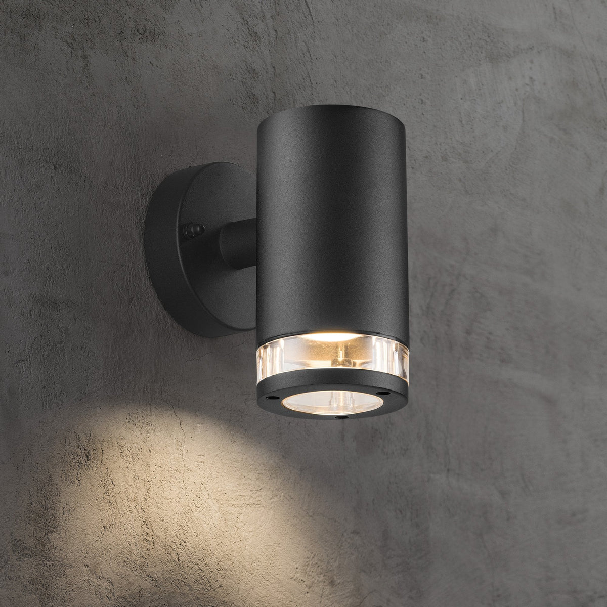 Birk Outdoor Single IP44 Wall Light in Black