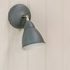 Harlaxton Wall Light in Carbon Steel