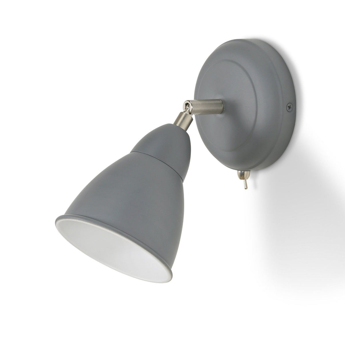 Harlaxton Wall Light in Carbon Steel