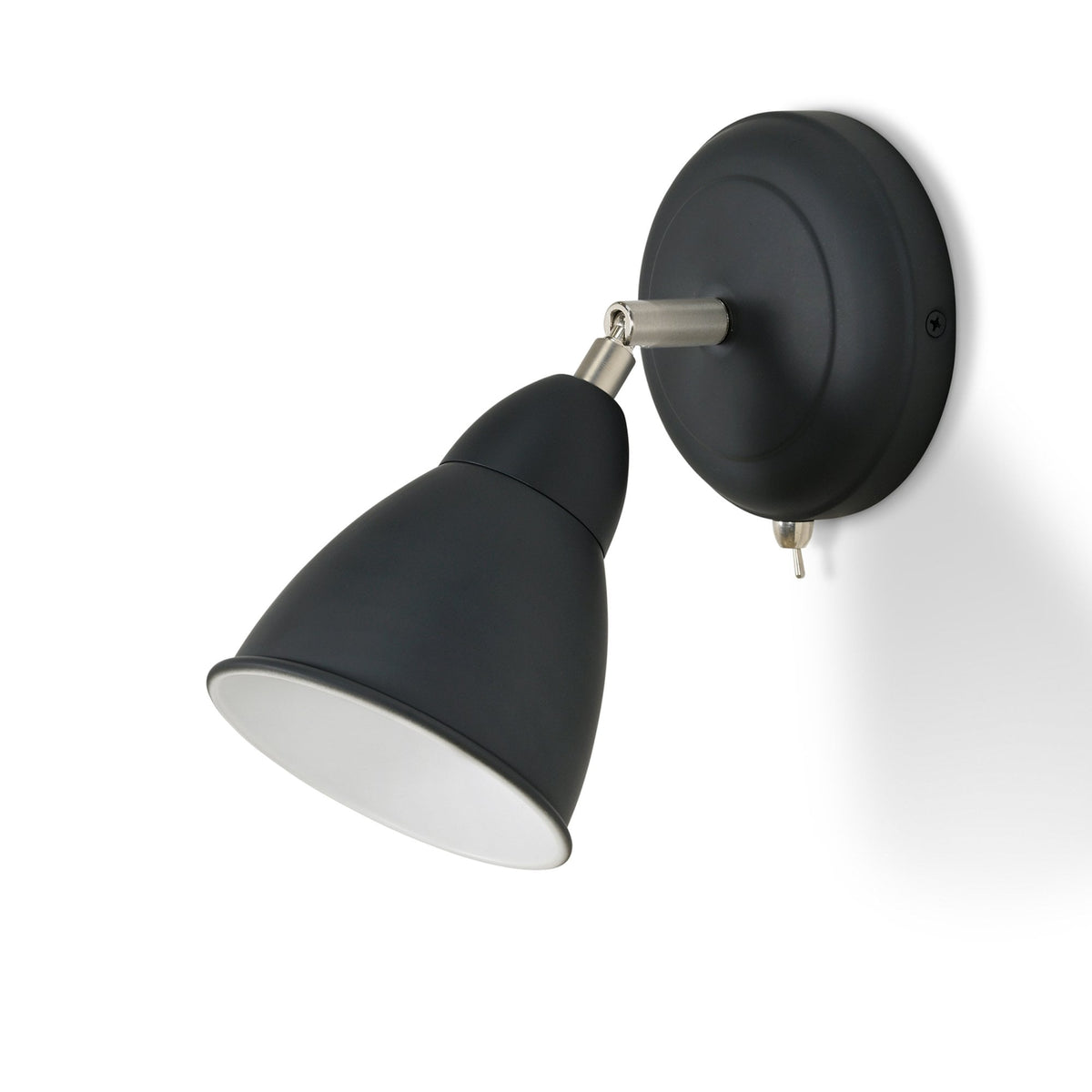 Harlaxton Wall Light in Charcoal Steel