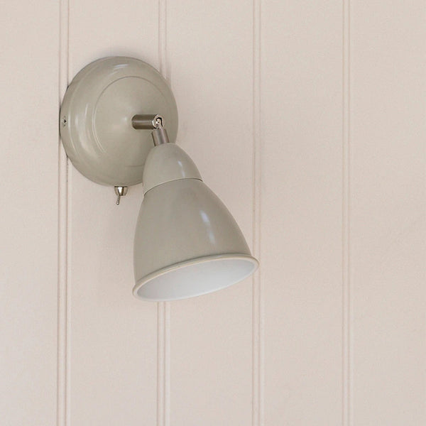Harlaxton Wall Light in Clay Steel