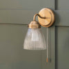 Fovant Bathroom Wall Light in Light Brass