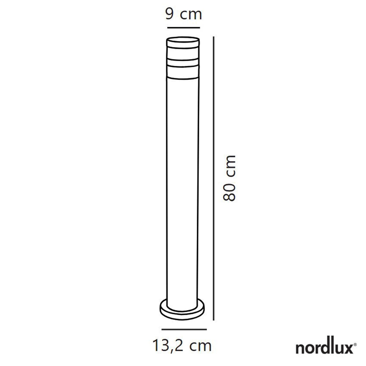 Birk IP44 Bollard Light in Black