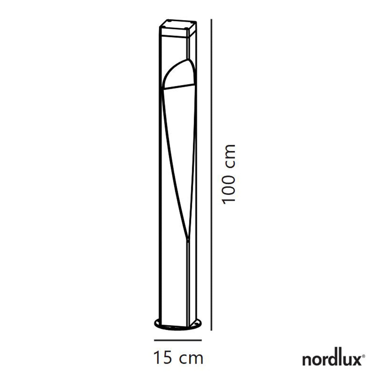 Concordia IP44 Bollard Light in Anthracite