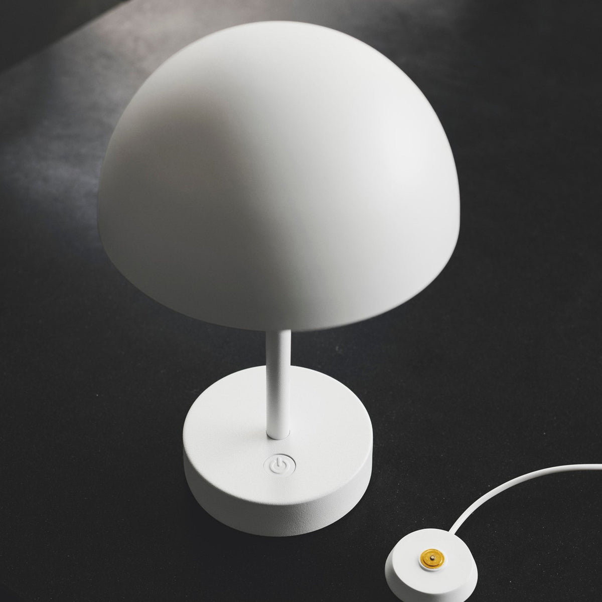 Ellen To-Go Rechargeable Portable Table Lamp in White