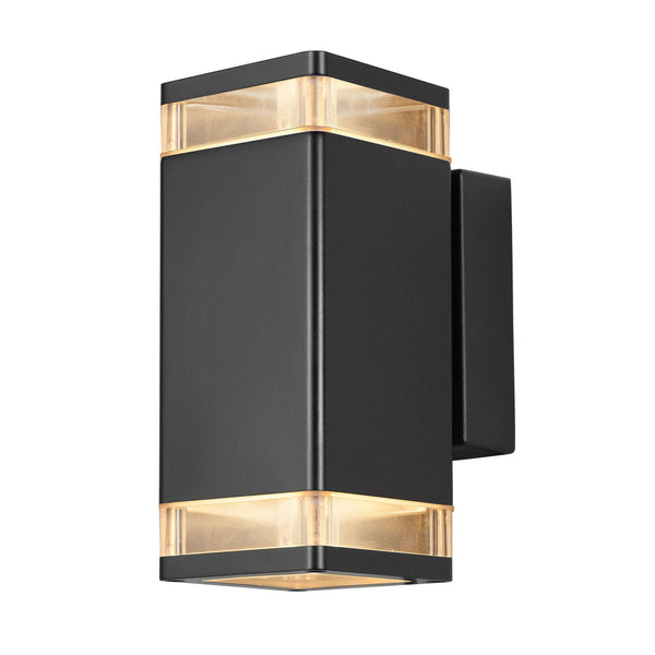 Elm Outdoor Up and Down IP44 Wall Light in Black