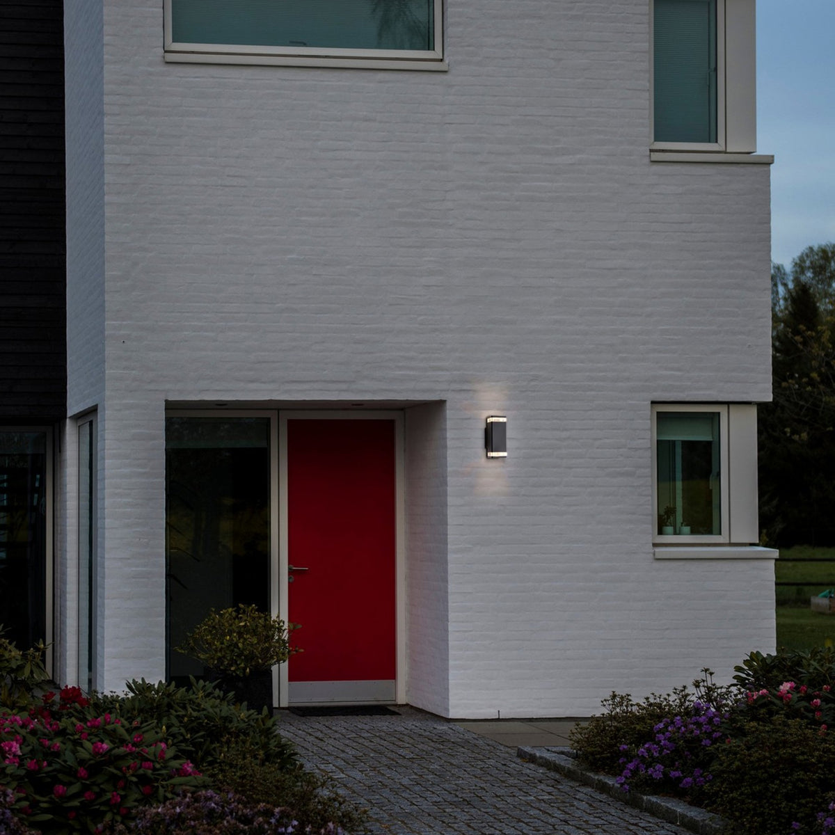 Elm Outdoor Up and Down IP44 Wall Light in Black