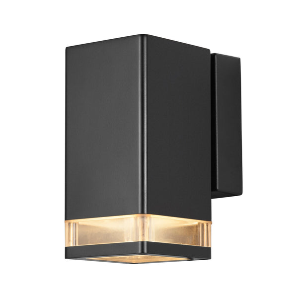 Elm Outdoor IP44 Single Wall Light in Black