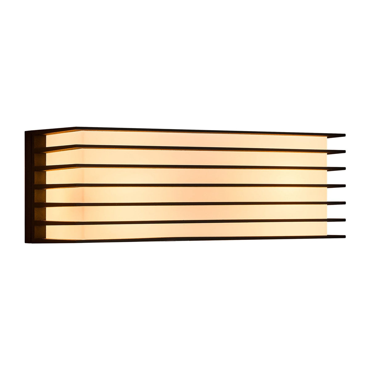 Fluctus 28 Outdoor IP44 Wall Light in Black with Frosted Diffuser