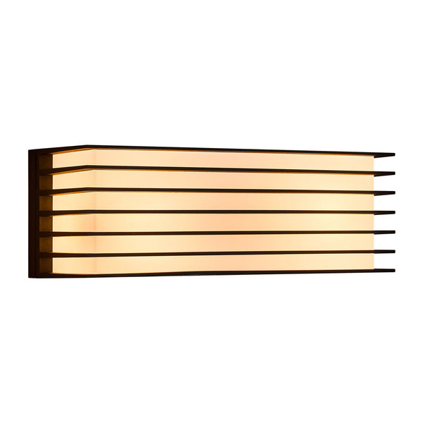 Fluctus 28 Outdoor IP44 Wall Light in Black with Frosted Diffuser