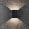 Fold 10 Coastal IP54 LED Wall Light in Black