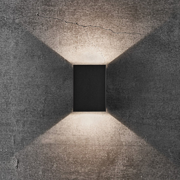 Fold 10 IP54 LED Wall Light in Black