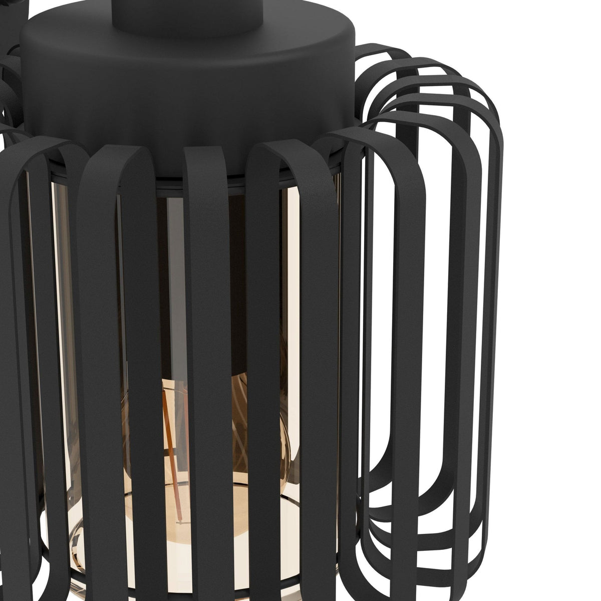Selinus IP65 Exterior Floor Path Light in Black with Clear Glass Shade